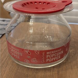 Sur La Table Microwave Popcorn Popper with Red Lid